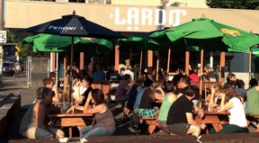 The ever present crowd at Lardo